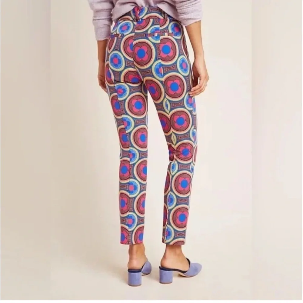 Anthropologie Multicolor Patterned Ankle Pants - Picture 4 of 4